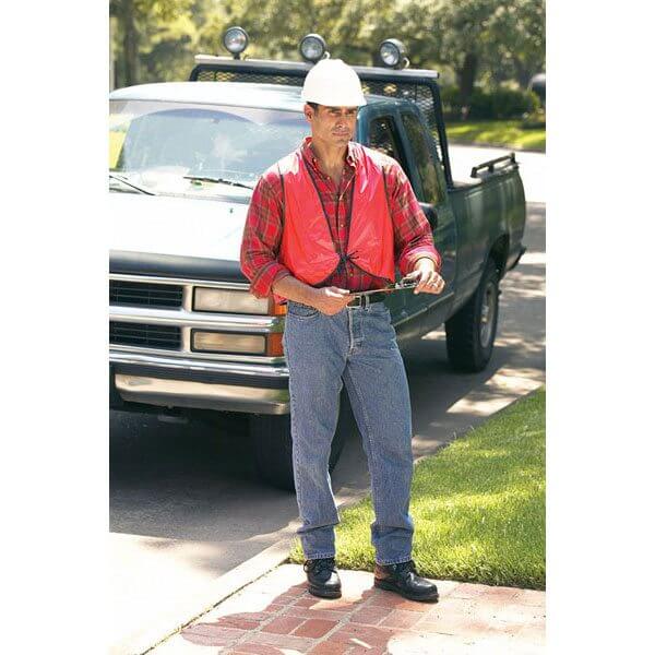 Blaze Orange Vinyl Safety Vest