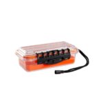 3500, Small, Orange/Clear, 9"x3"