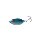 #4 Hook, 7/8 oz, Chrome/Blue Back