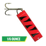 1-3/8", 1/6 oz, Red Black Stripe