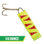 1-3/8", 1/6 oz, Neon Yellow Red