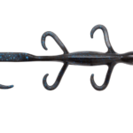 6", Black Blue Flake