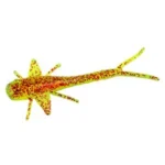 2.25", Chartreuse/Red Glitter